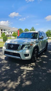White 2017 Nissan Armada Platinum