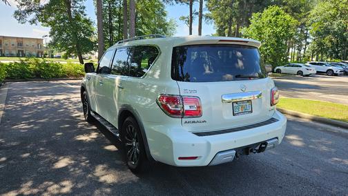 White 2017 Nissan Armada Platinum