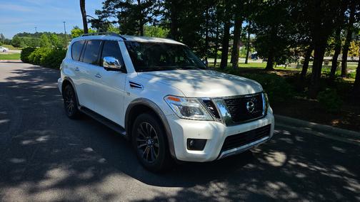 White 2017 Nissan Armada Platinum