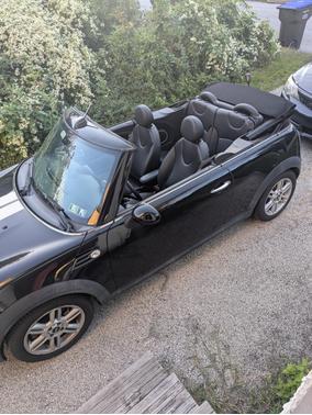 Black 2015 MINI Convertible Cooper