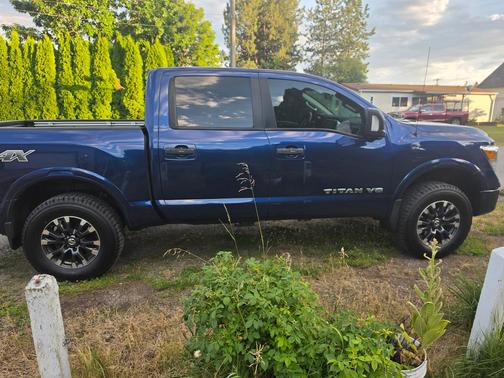 Blue 2018 Nissan Titan PRO-4X