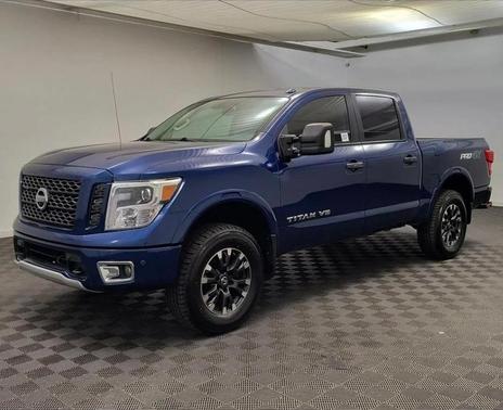 Blue 2018 Nissan Titan PRO-4X