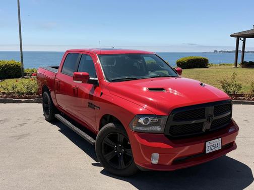 Red 2017 RAM 1500 Sport
