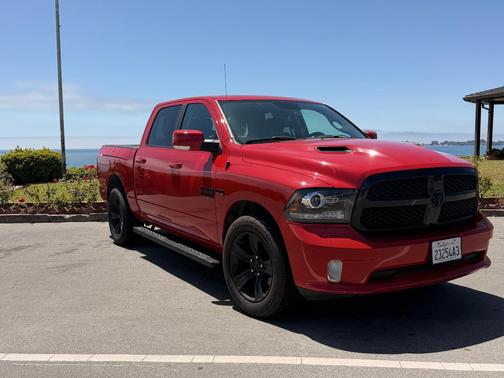 Red 2017 RAM 1500 Sport