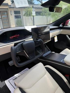 Red 2026 Tesla Model S Plaid