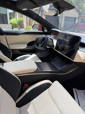 Red 2026 Tesla Model S Plaid