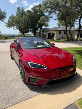 Red 2026 Tesla Model S Plaid