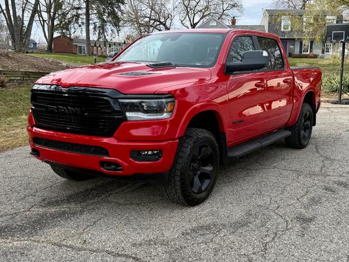 Red 2021 RAM 1500 Laramie