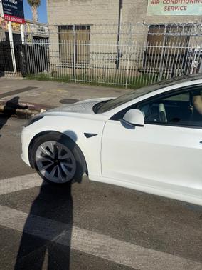 White 2022 Tesla Model 3 Long Range