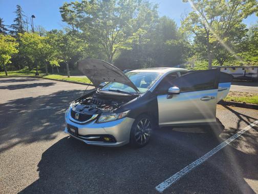 Silver 2015 Honda Civic EX-L