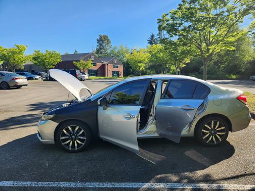 Silver 2015 Honda Civic EX-L