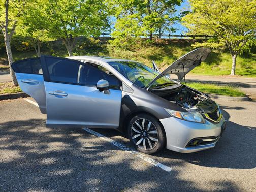 Silver 2015 Honda Civic EX-L
