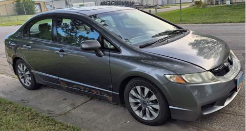 Gray 2009 Honda Civic EX-L