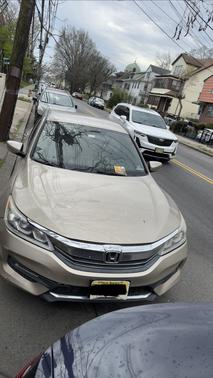 Beige 2015 Honda Accord LX