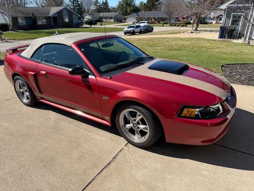 Red 2002 Ford Mustang GT