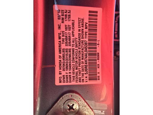 2010 Honda CR-V EX-L w/Navigation