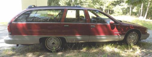 Red 1992 Chevrolet Caprice Base