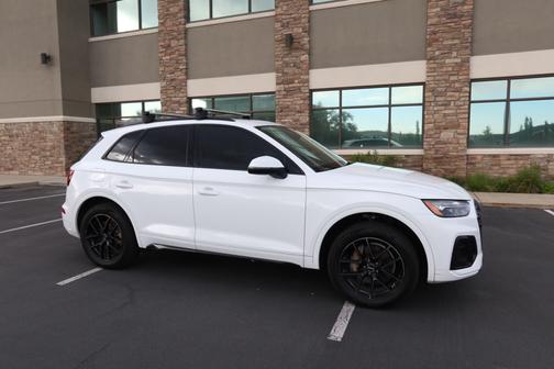 White 2022 Audi Q5 45 S line Premium Plus