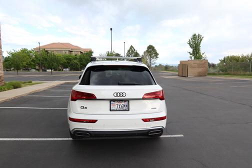 White 2022 Audi Q5 45 S line Premium Plus
