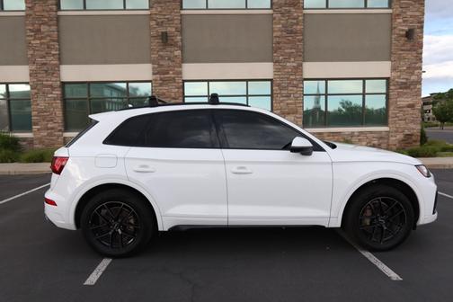White 2022 Audi Q5 45 S line Premium Plus