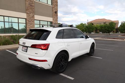 White 2022 Audi Q5 45 S line Premium Plus