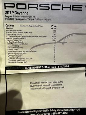 Blue 2019 Porsche Cayenne Cayenne