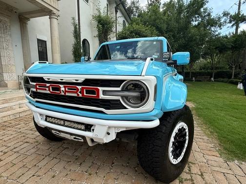 Blue 2023 Ford Bronco Raptor Advanced