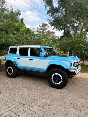 Blue 2023 Ford Bronco Raptor Advanced