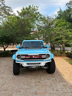 Blue 2023 Ford Bronco Raptor Advanced