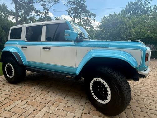 Blue 2023 Ford Bronco Raptor Advanced