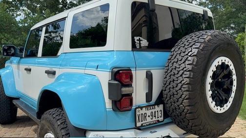Blue 2023 Ford Bronco Raptor Advanced