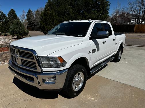 White 2012 RAM 3500 Laramie Longhorn