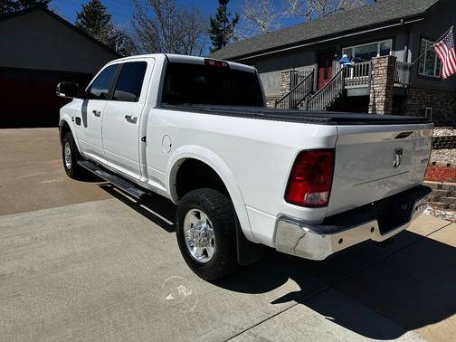 White 2012 RAM 3500 Laramie Longhorn