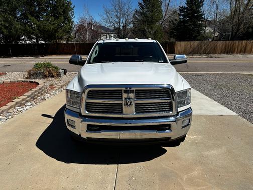 White 2012 RAM 3500 Laramie Longhorn