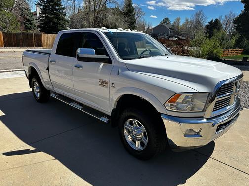 White 2012 RAM 3500 Laramie Longhorn