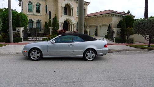 Silver 2001 Mercedes-Benz CLK-Class 430 Cabriolet