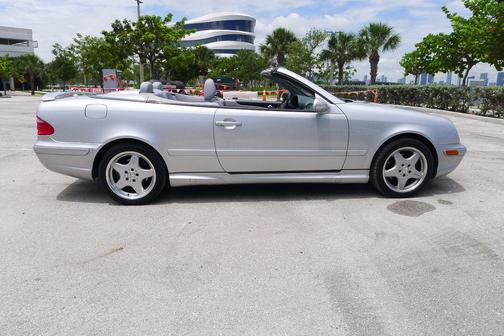 Silver 2001 Mercedes-Benz CLK-Class 430 Cabriolet
