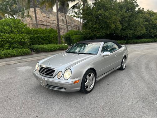 Silver 2001 Mercedes-Benz CLK-Class 430 Cabriolet