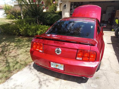 Red 2007 Ford Mustang GT
