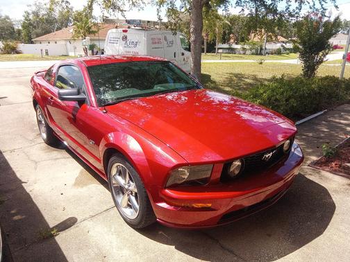 Red 2007 Ford Mustang GT
