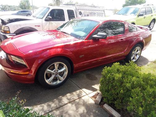 Red 2007 Ford Mustang GT