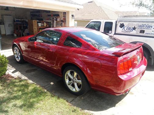 Red 2007 Ford Mustang GT