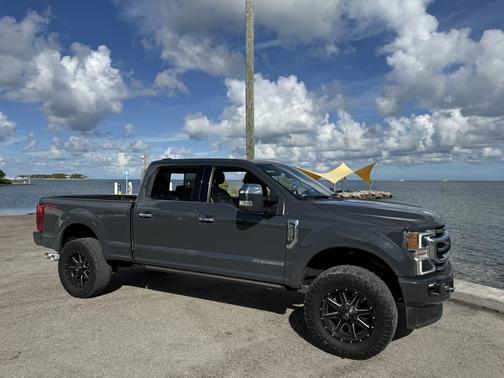 Gray 2021 Ford F-250 Platinum