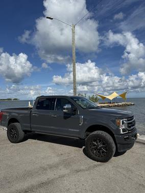 Gray 2021 Ford F-250 Platinum
