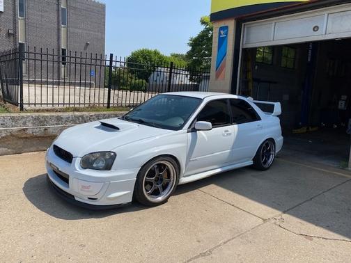 White 2005 Subaru Impreza WRX Sti