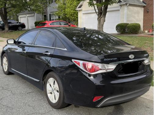 Black 2015 Hyundai SONATA Hybrid Base