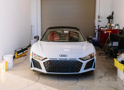 Gray 2023 Audi R8 V10 performance