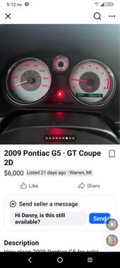 2009 Pontiac G5 Base