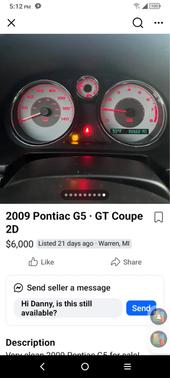 2009 Pontiac G5 Base