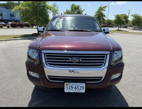 Red 2007 Ford Explorer Limited